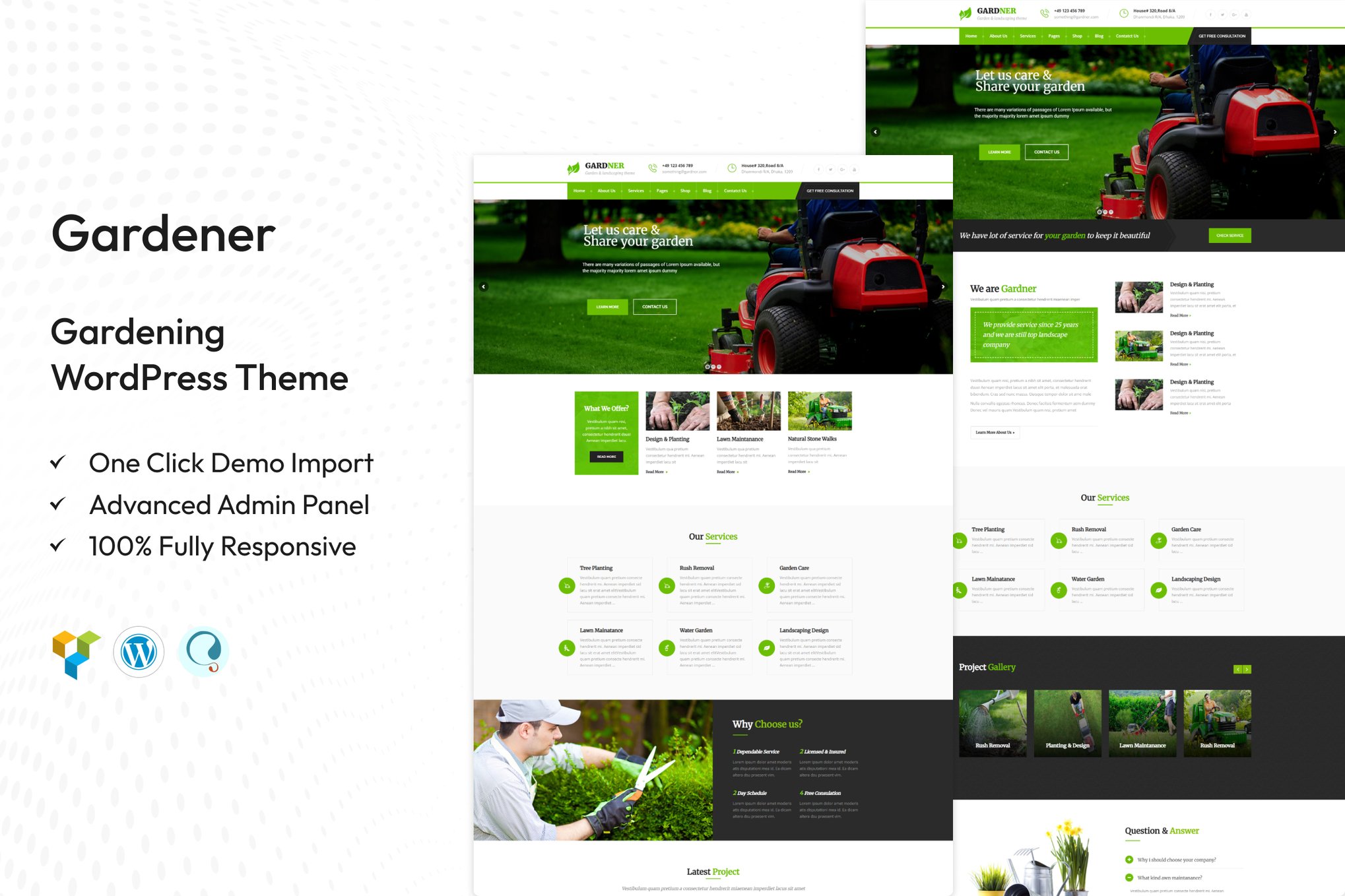 Gardener – Gardening and Landscaping WP Theme