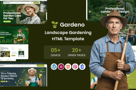 Gardeno – Gardening Landscaping WordPress Theme