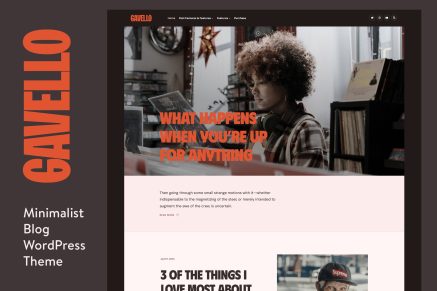 Gavello – Captivating Minimalist Blog WP Theme