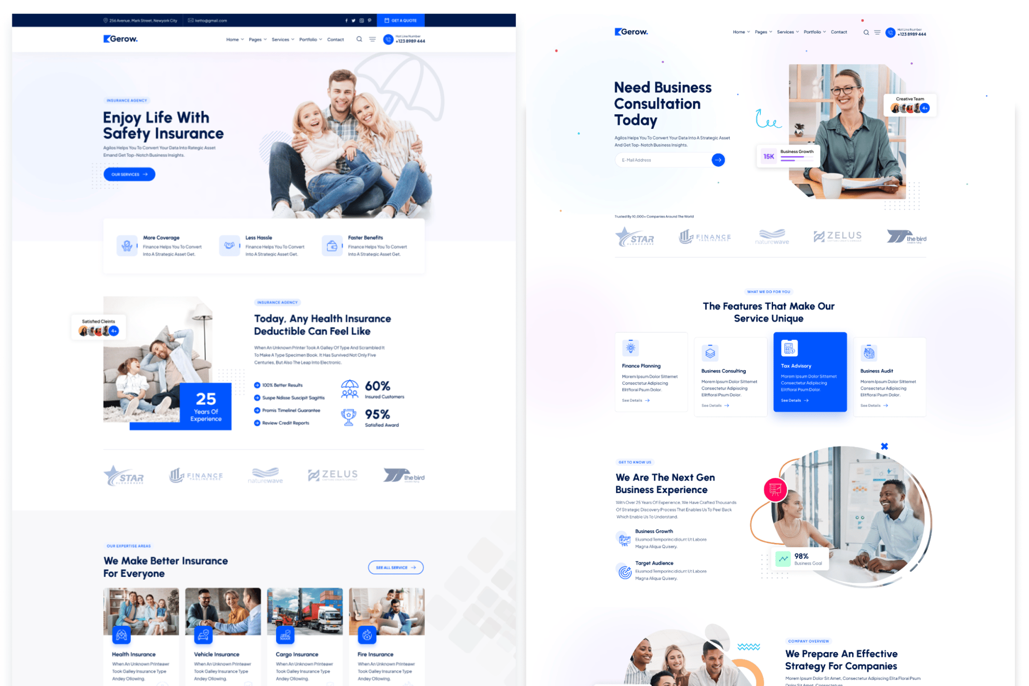 Gerow – Business Consulting WordPress Theme + RTL
