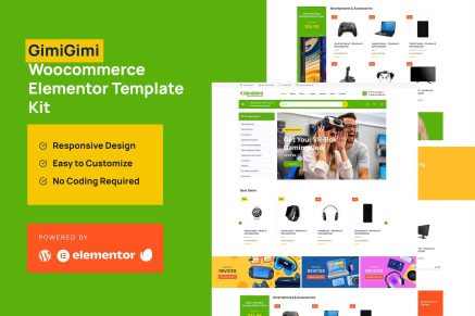 GimiGimi – WooCommerce Elementor Template Kit