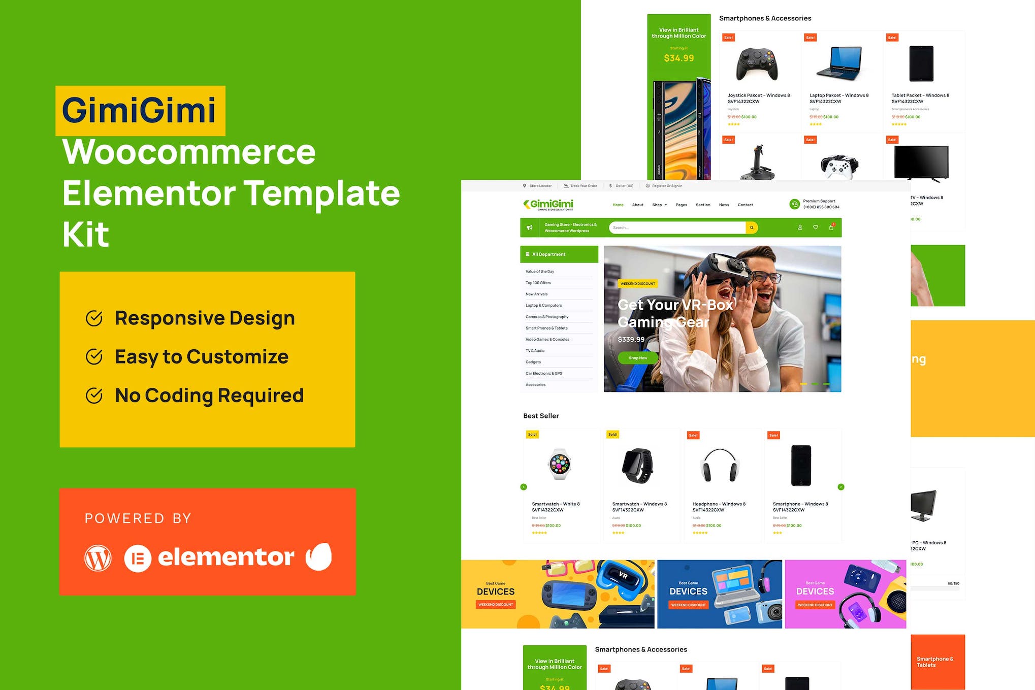 GimiGimi – WooCommerce Elementor Template Kit
