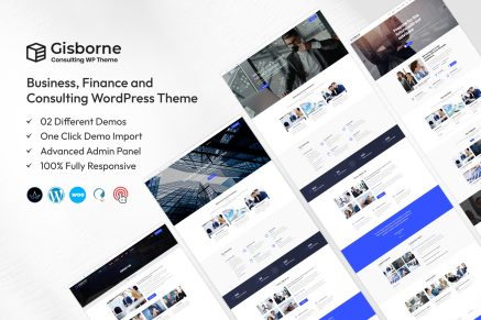Gisborne – Business, Finance & Consulting WP Theme
