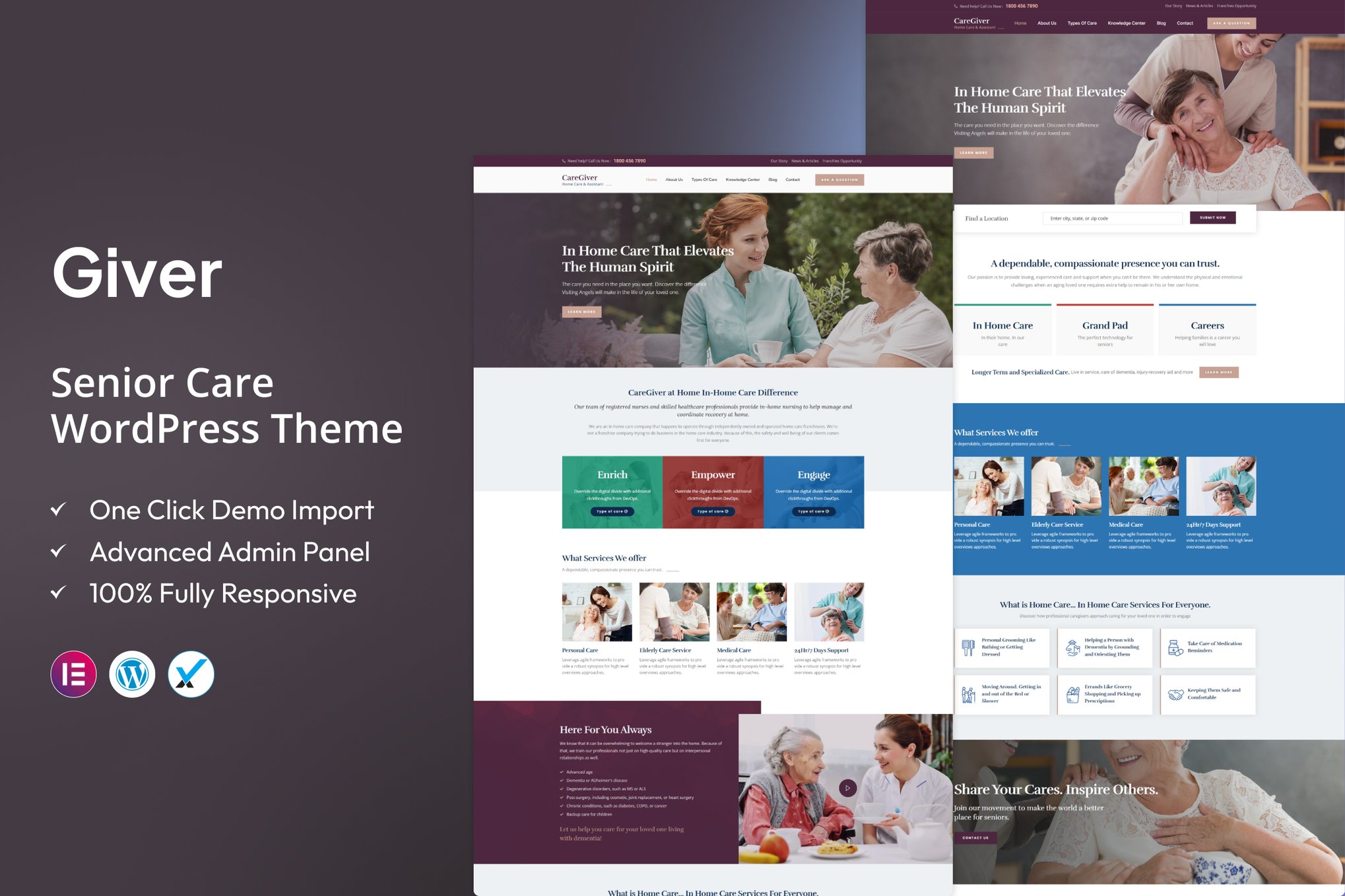 Giver – Senior Care WordPress Theme