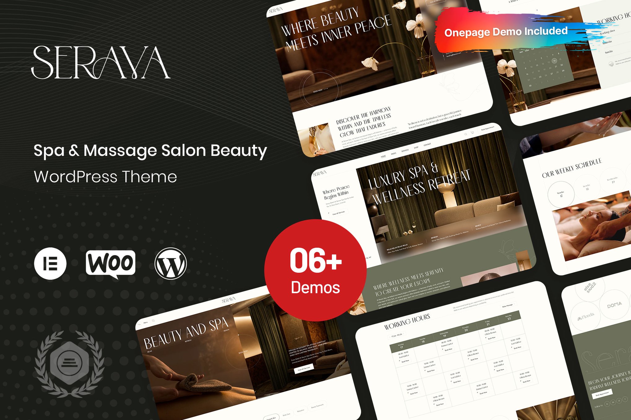 Serava – Spa & Massage Salon Beauty Theme