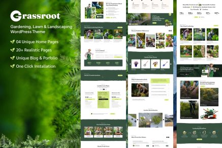 GrassRoot – Landscape Gardening WordPress Theme