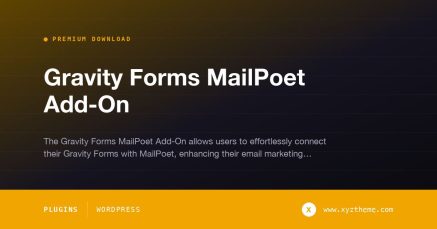 Gravity Forms MailPoet Add-On