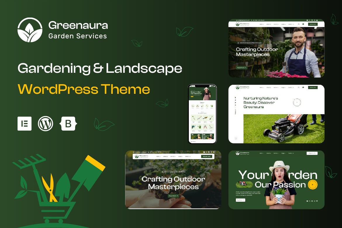Greenaura – Gardening & Landscape WordPress Theme