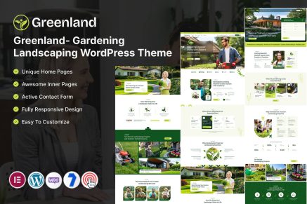 Greenland – Gardening Landscaping WordPress Theme