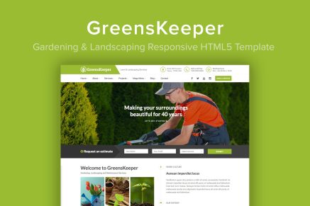 GreensKeeper – Gardening & Landscaping Template