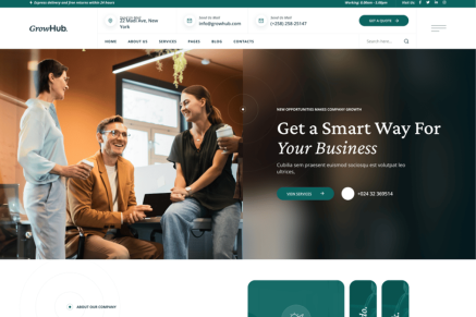GrowHub – Business Consulting WordPress Theme