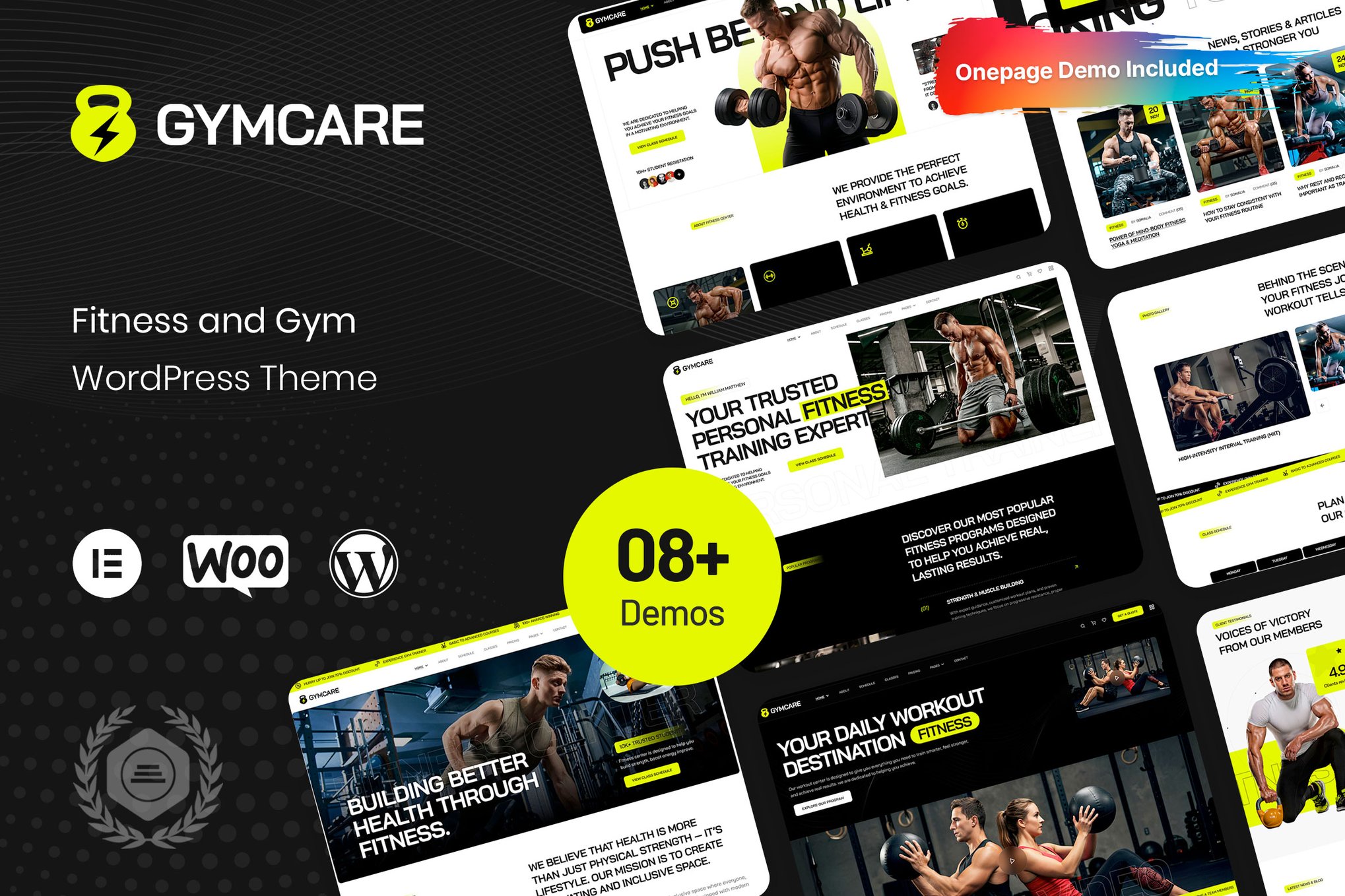Gymcare – Fitness and Gym WordPress Theme