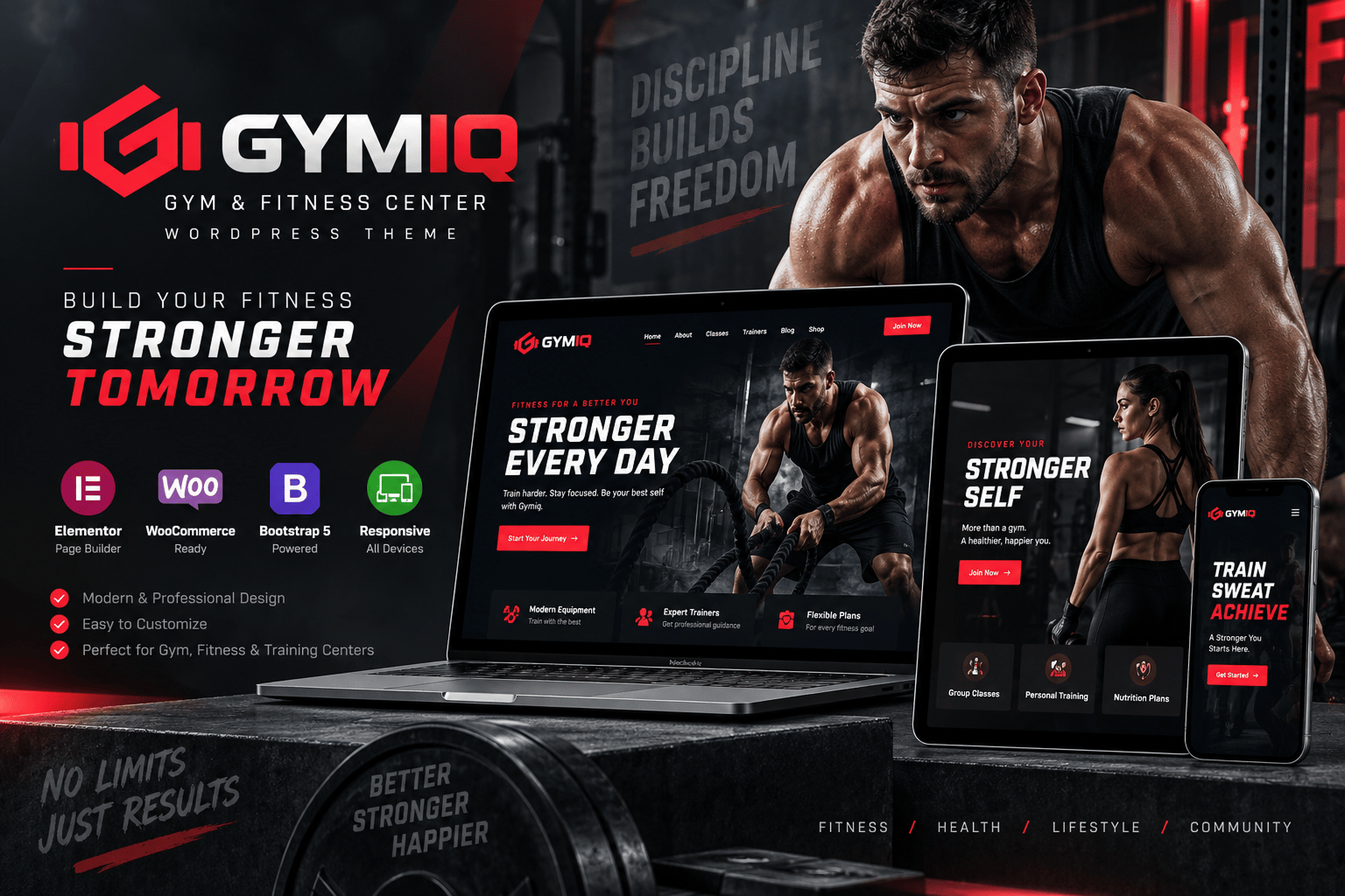 Gymiq – Gym & Fitness Center WordPress Theme