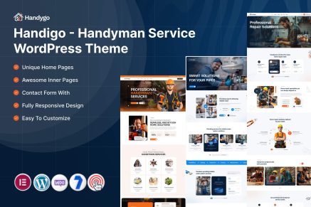 Handigo – Handyman Service WordPress Theme