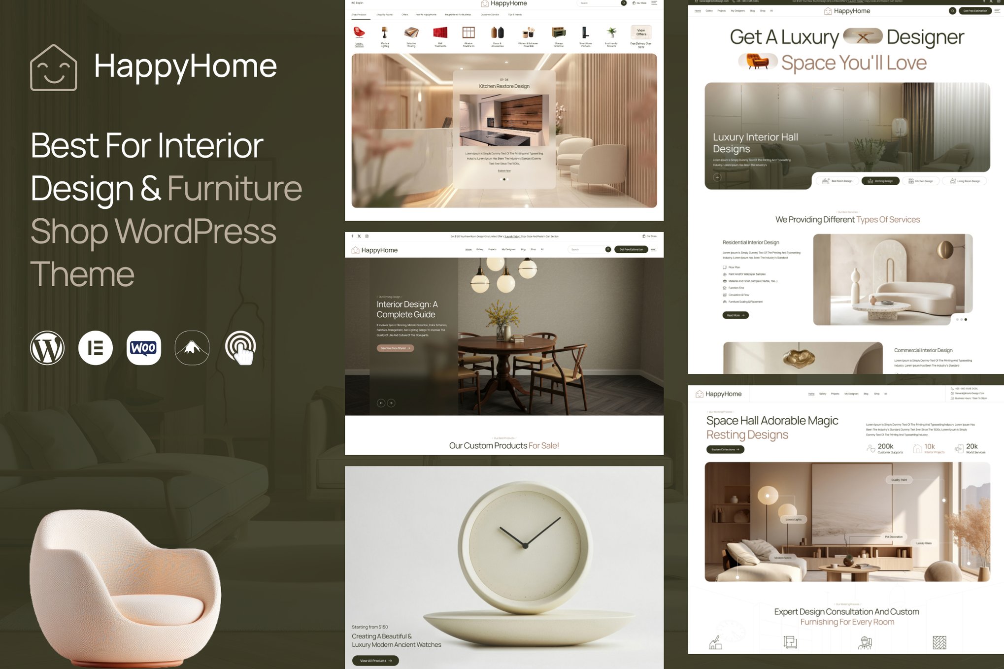 Happyhome – Interior Design WordPress Theme
