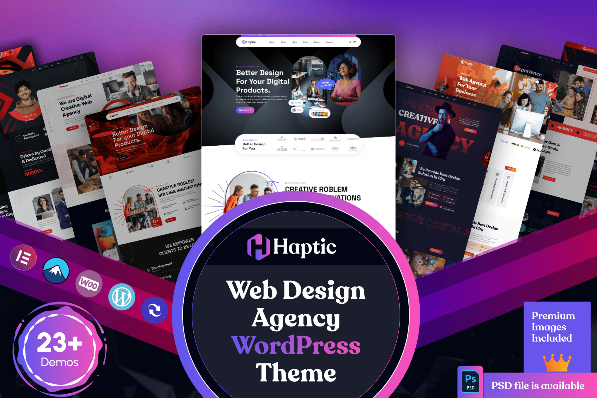 Haptic – Web Design Agency WordPress Theme