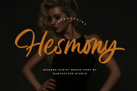 Hesmony Modern Brush Script Font