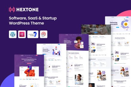 HexTone – Software, SaaS & Startup WordPress Theme