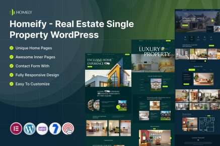 Homeify – Real Estate Single Property WordPress