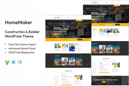 HomeMaker – Construction & Builder WordPress Theme