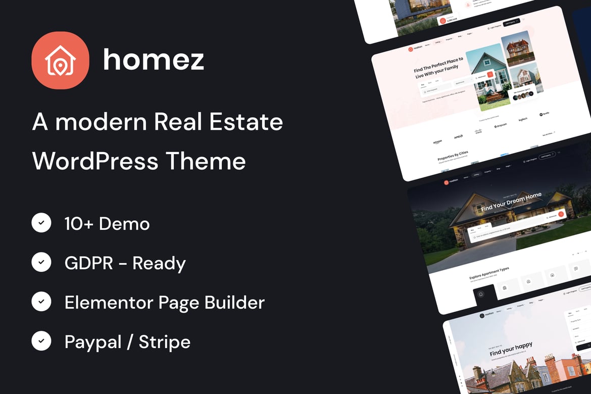 Homez – Real Estate WordPress Theme