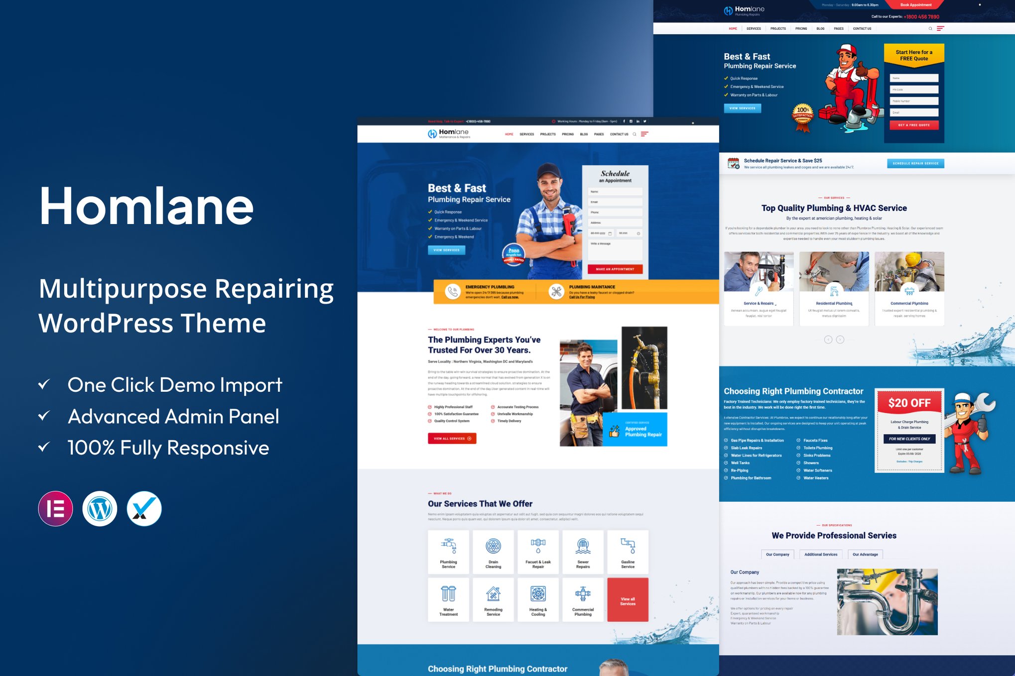 Homlane – Multipurpose Servicing WordPress Theme