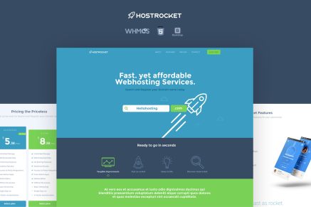 Hostrocket WHMCS & HTML Template