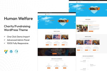 HumanWelfare – Charity/Fundraising WordPress Theme