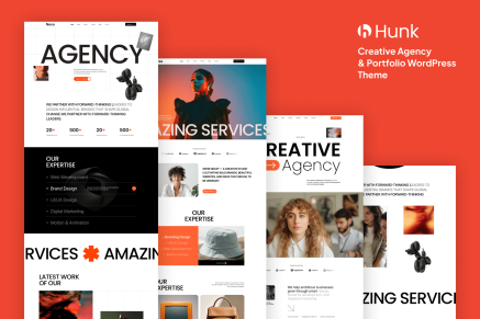 Hunk – Digital Agency & Portfolio WordPress Theme