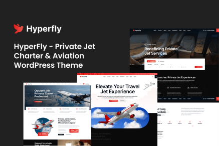 HyperFly – Jet Charter & Aviation WordPress Theme
