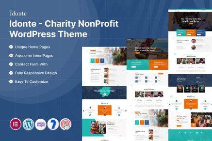 Idonte – Charity NonProfit WordPress Theme
