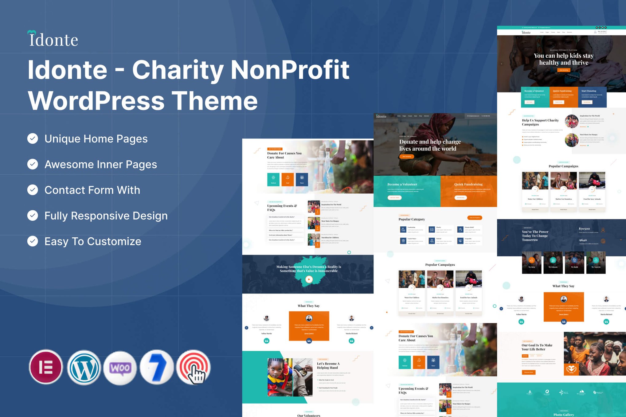 Idonte – Charity NonProfit WordPress Theme