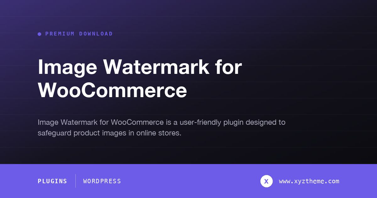 Image Watermark for WooCommerce