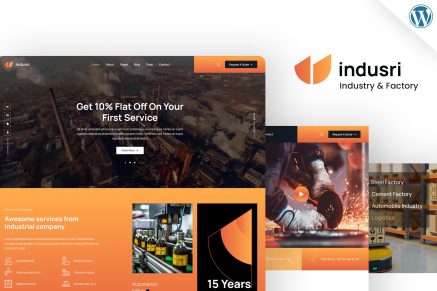 Indusri – Industrial & Factory WordPress Theme
