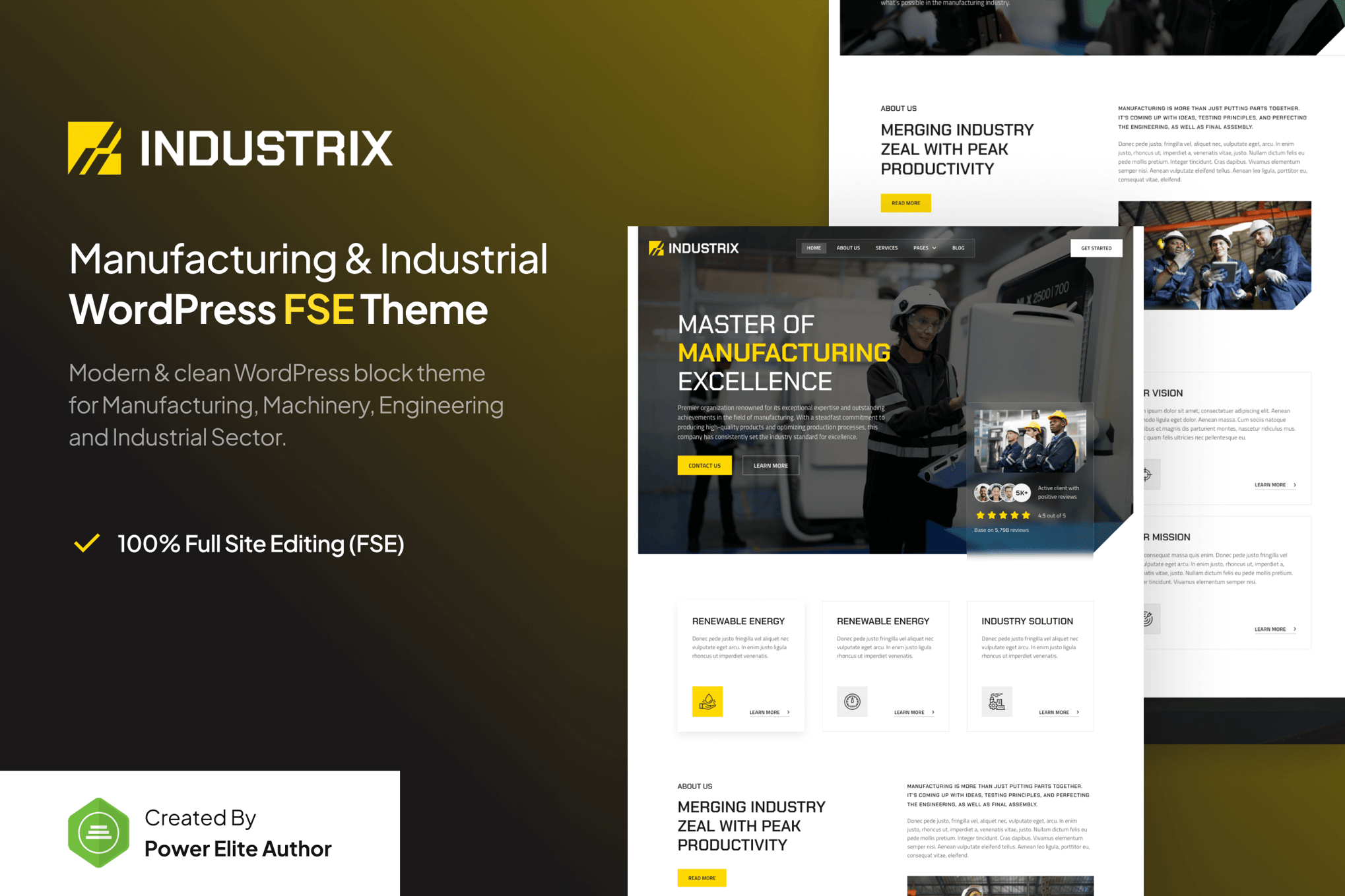Industrix – Industrial & Manufacturing WP Theme