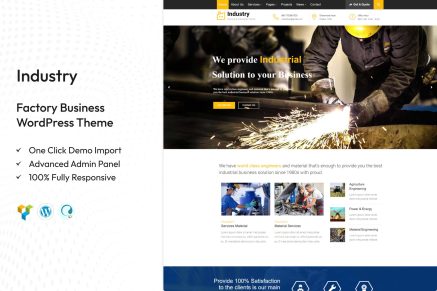 Industry – Factory Business WordPress Theme