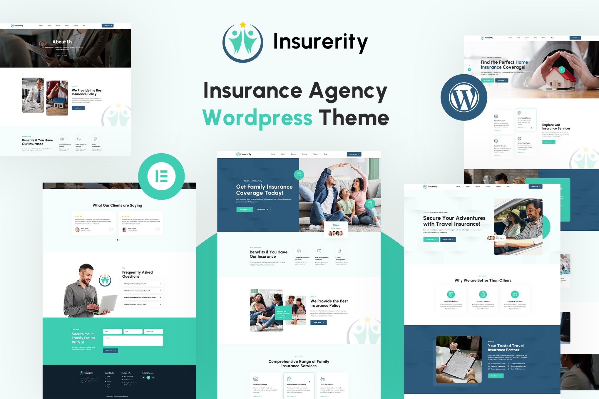 Insurerity | Insurance Agency WordPress Theme