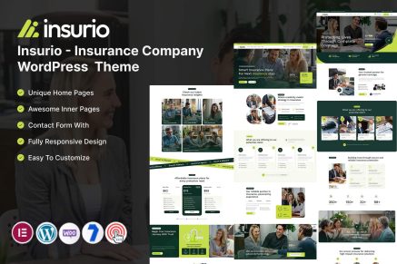 Insurio – Insurance Company WordPress Theme