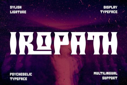 Iropath – Psychedelic Typeface Font