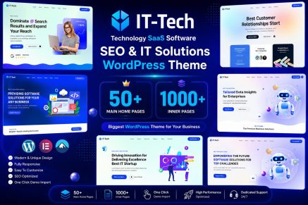 IT-Tech – IT Solutions & SaaS Technology WordPress