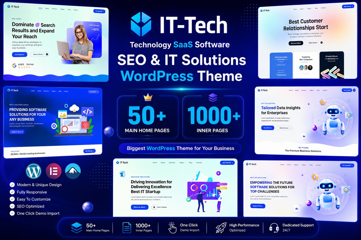 IT-Tech – IT Solutions & SaaS Technology WordPress