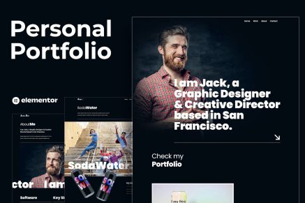 Jack.Dir – Personal Design Portfolio  Elementor Template Kit