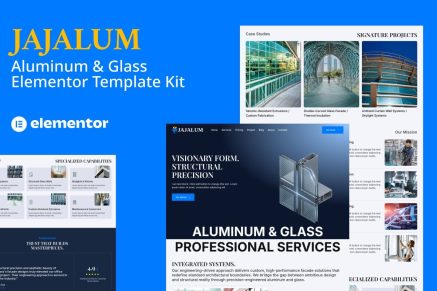 Jajalum – Aluminum and Glass Elementor Pro Template Kit