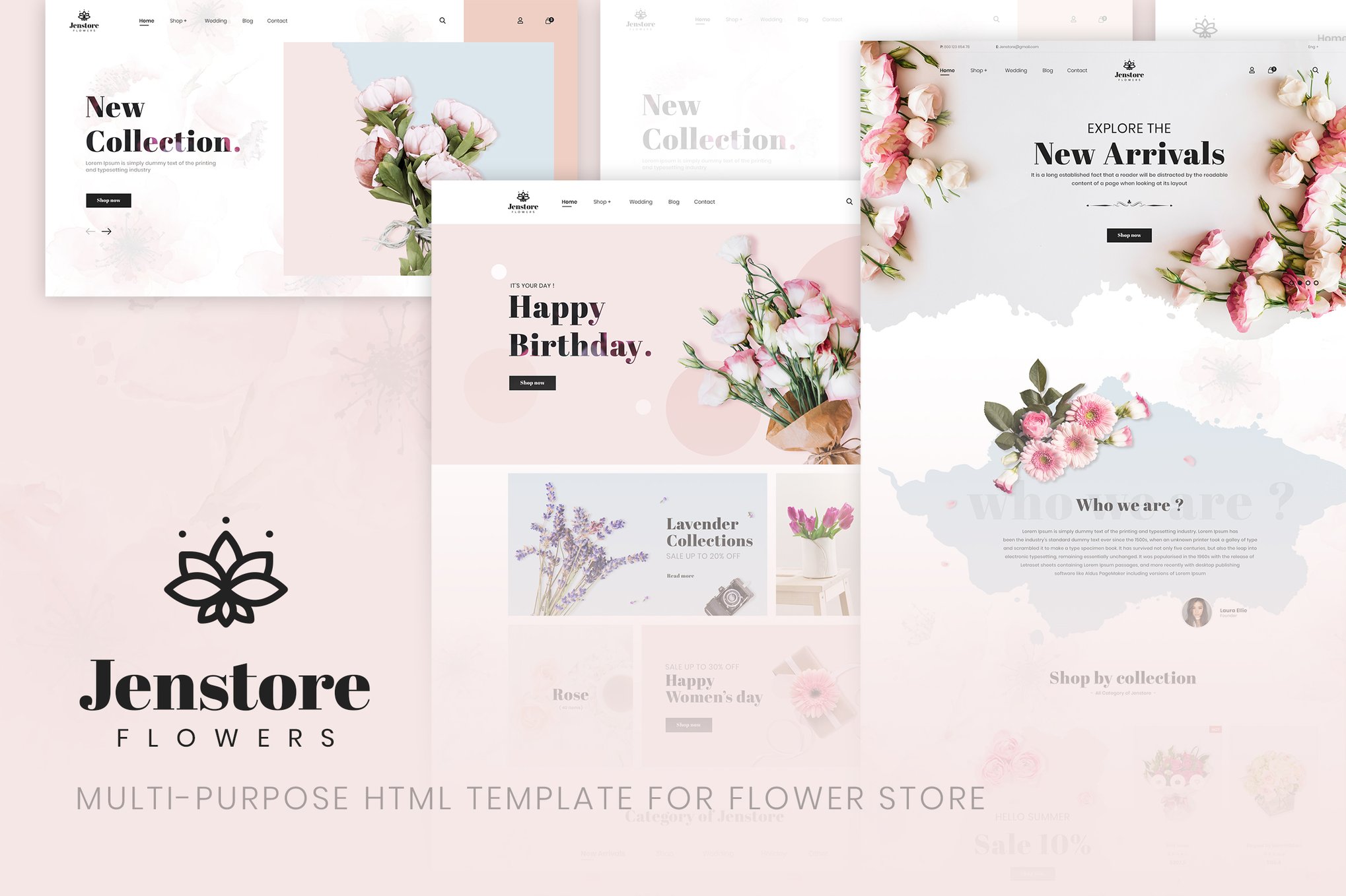JenStore | Flower Store HTML Template