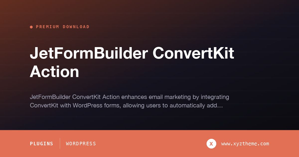 JetFormBuilder ConvertKit Action