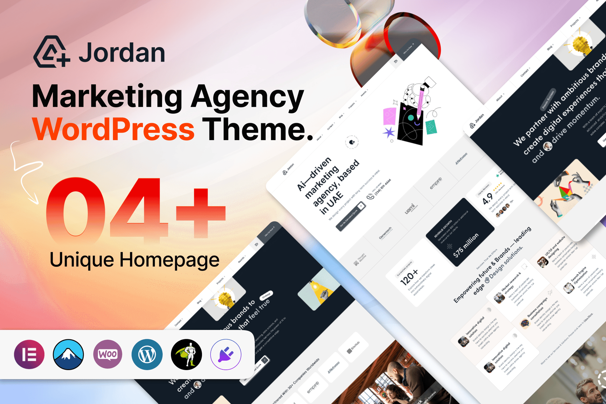 Jordan – Marketing Agency Wordpress Theme