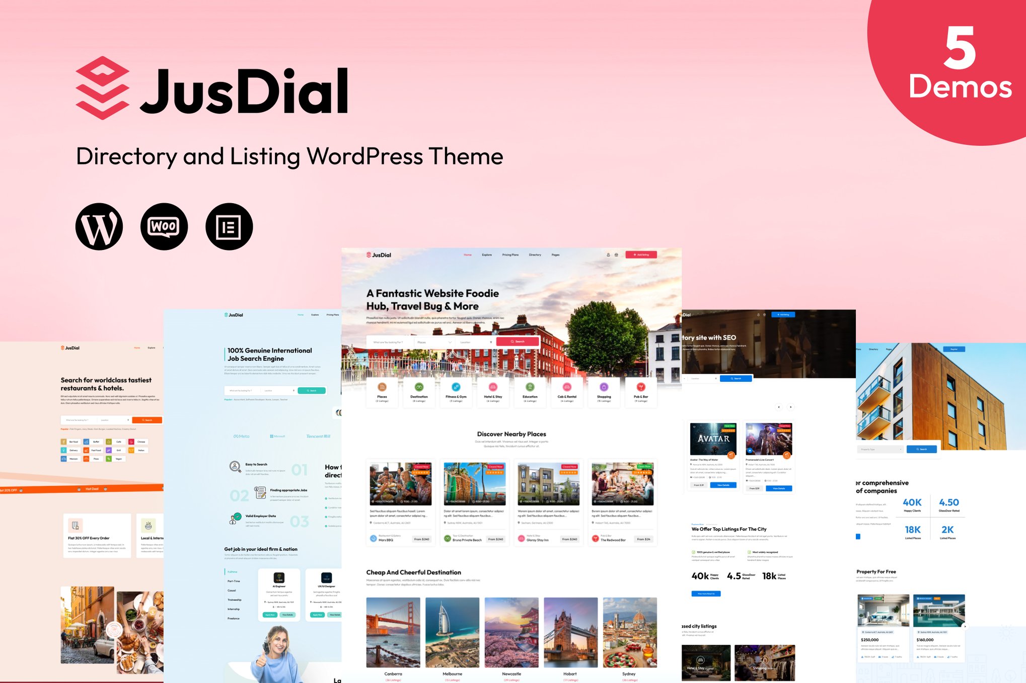 JusDial- Directory and Listing WordPress Theme