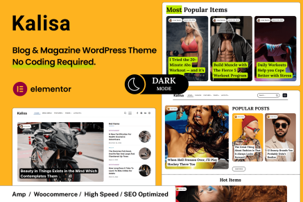 Kalisa | Blog & Magazine WordPress Theme