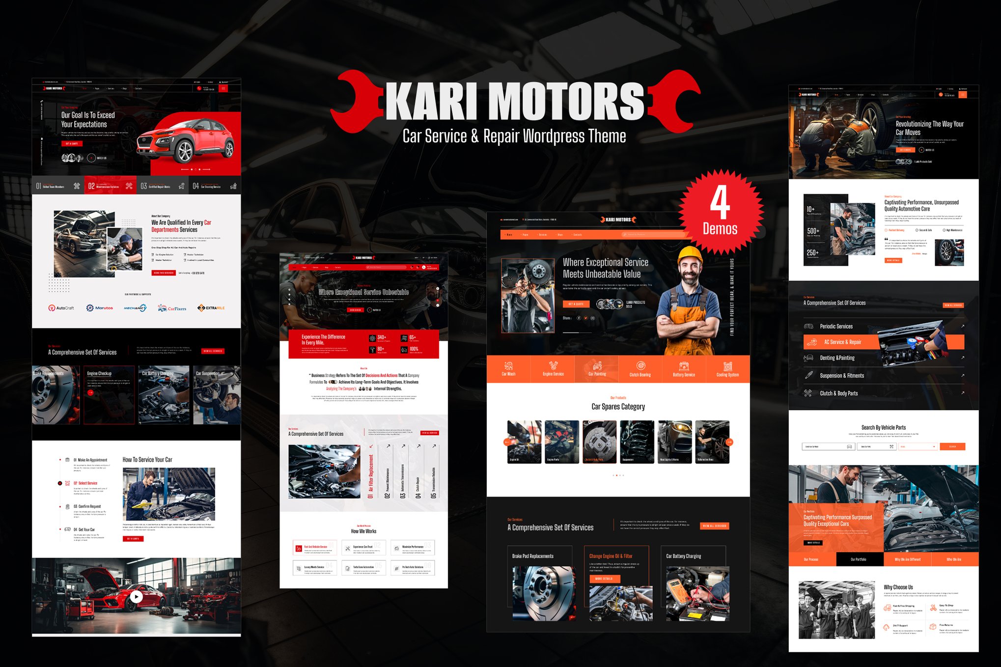 KariMotors – Car Repair & Service Wordpress Theme