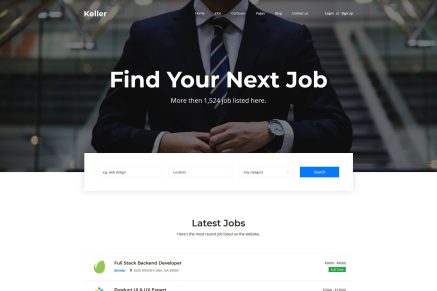 Keller – Job Board HTML Template